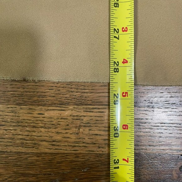 LYSSE New York Windsor Camel Mixed Media Chiffon Overlay Tunic Top Women Size L - Picture 16 of 16